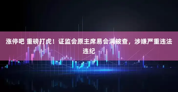 涨停吧 重磅打虎！证监会原主席易会满被查，涉嫌严重违法违纪